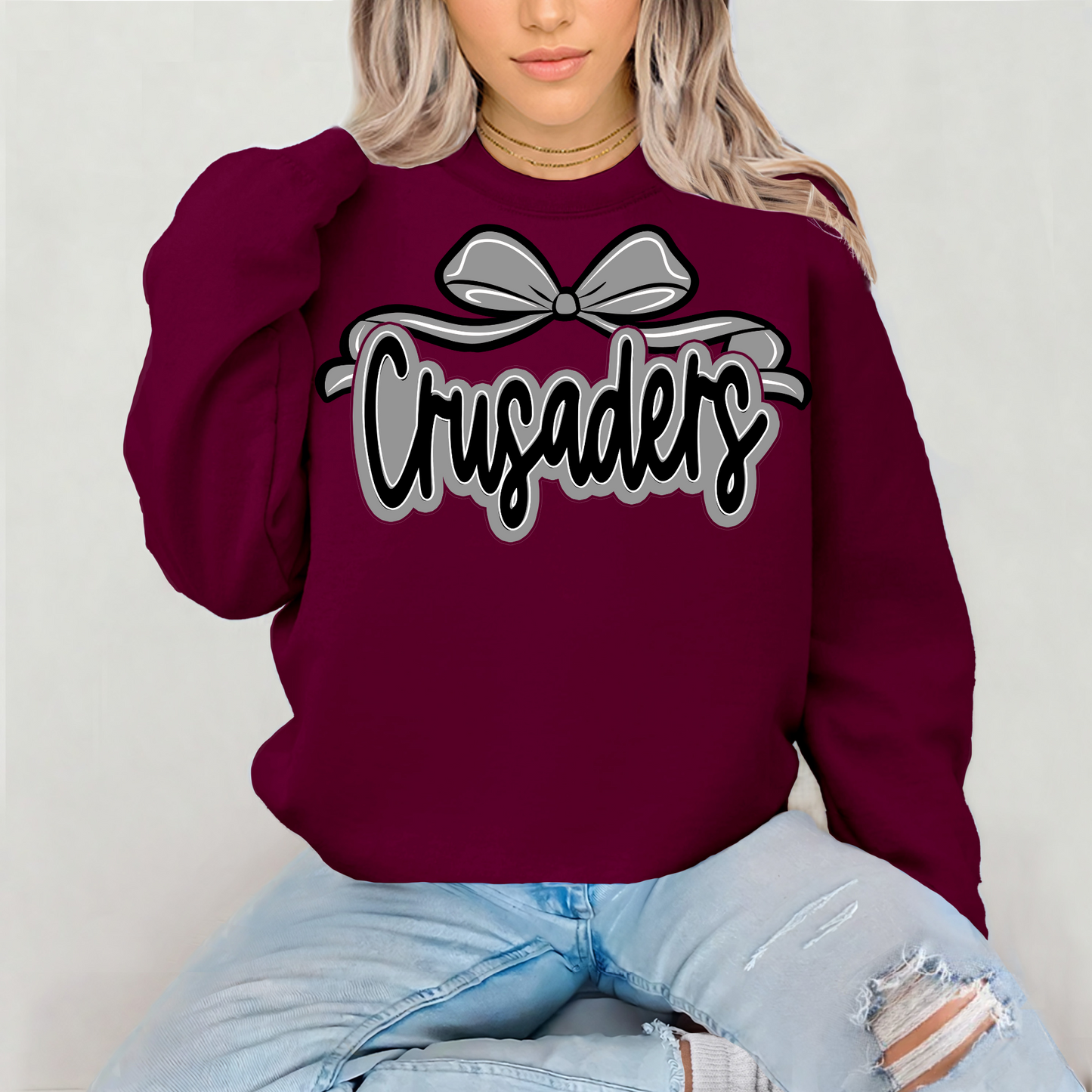 🎀 Bow Crusaders Spirit Sweatshirts – Gildan 18000 🎀