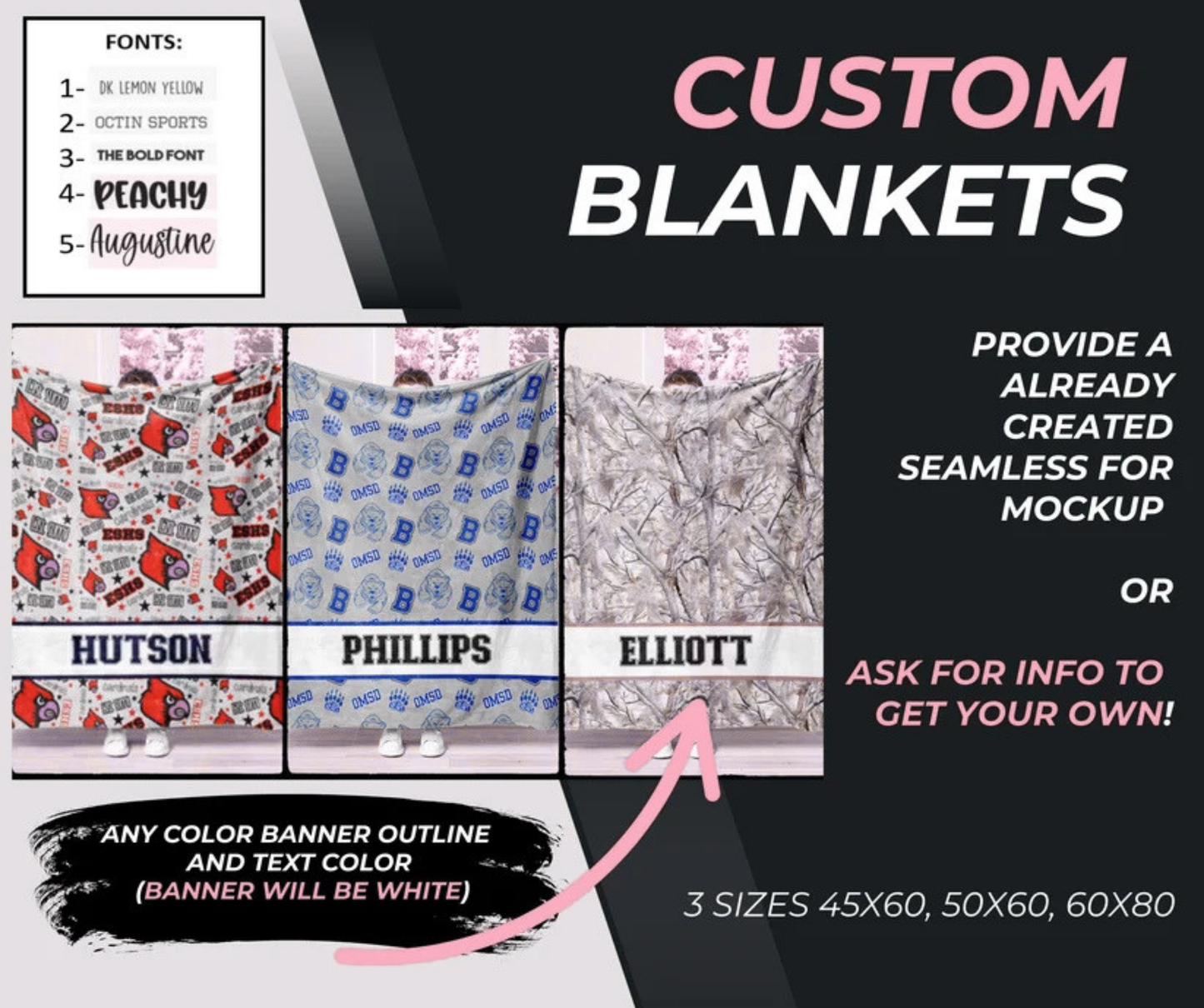 🏈 Personalized Blanket 🏈