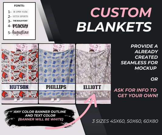 🏈 Personalized Blanket 🏈