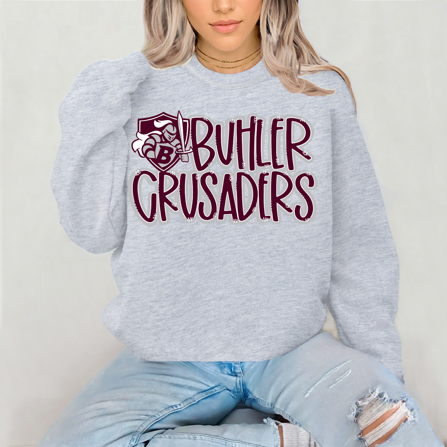 Buhler Crusaders Spirit Crewneck