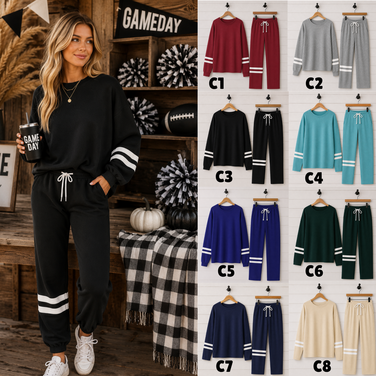 Varsity Social Custom jogger set