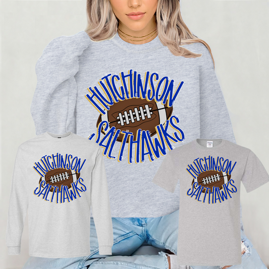 🏈 Hutchinson Salthawks Football Spiritwear - Toddler